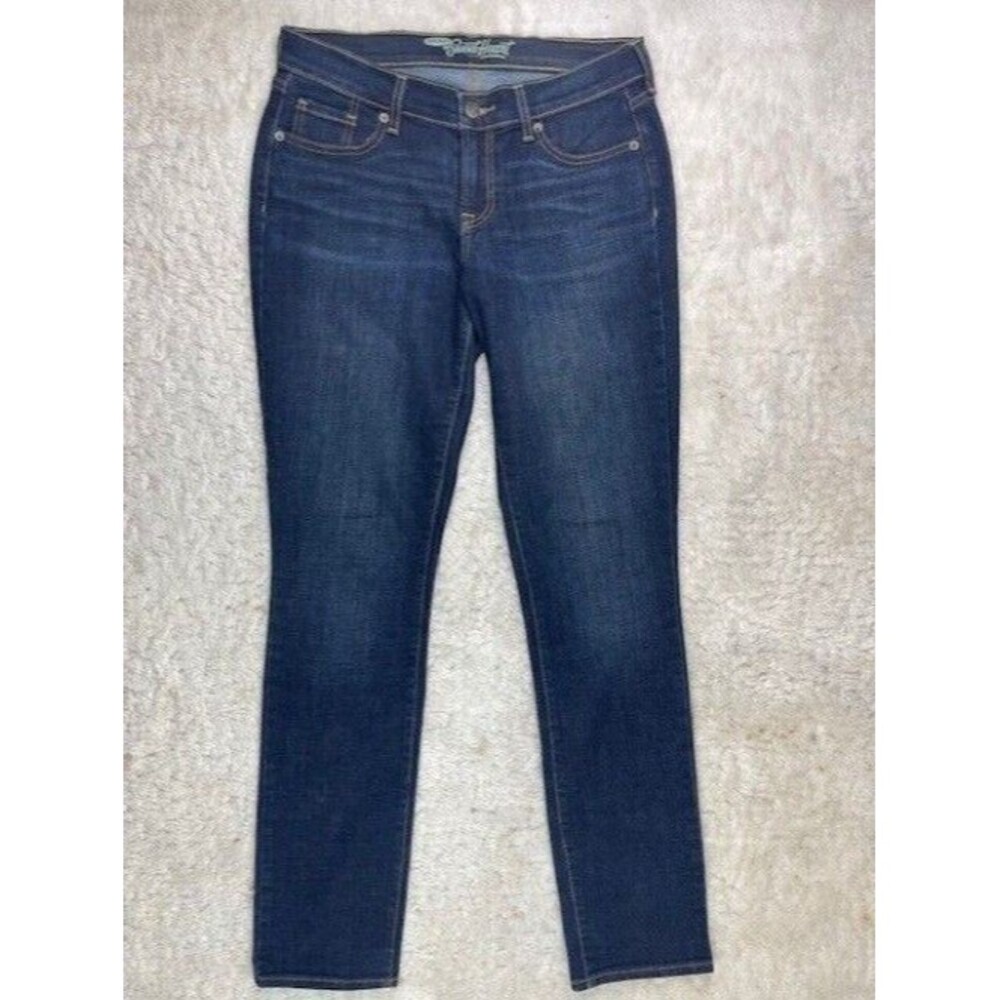 Old Navy Size 4 Womens Jeans Sweetheart Ankle Stretch Dark Wash Low Rise